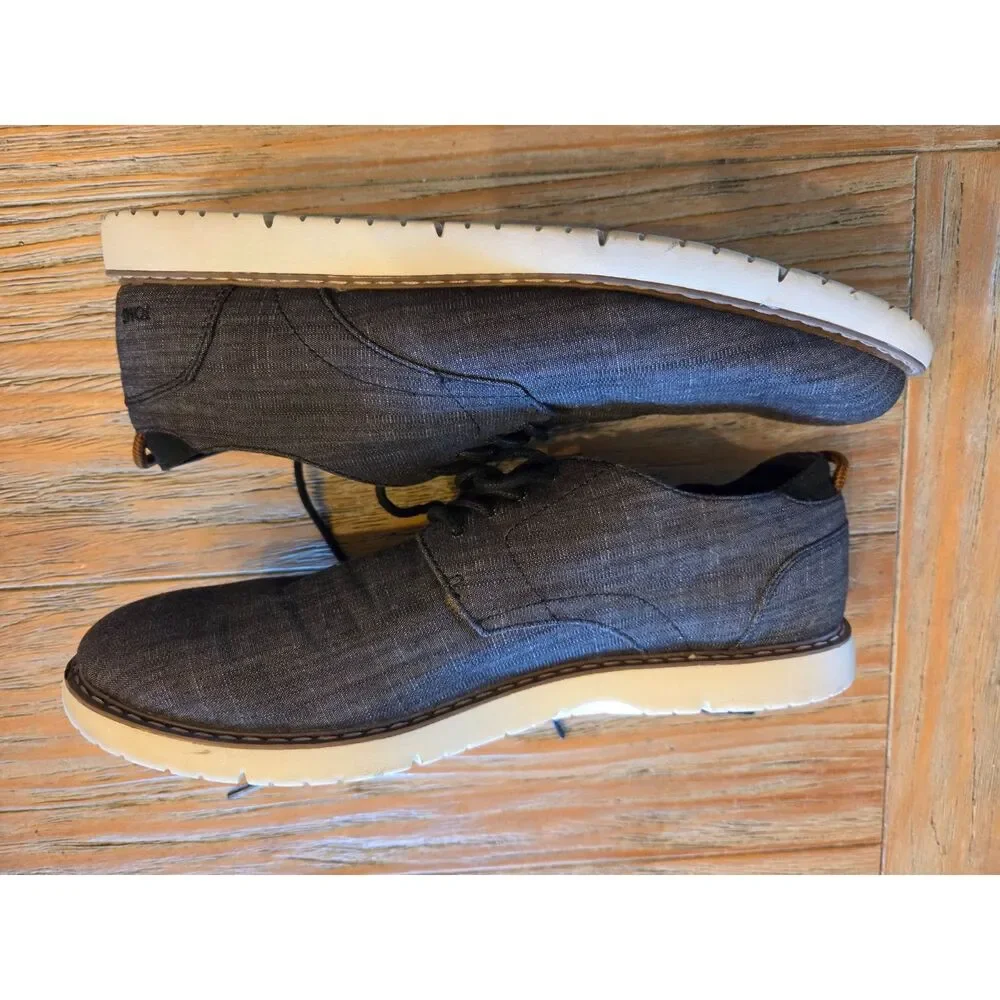 TOMS Men's Navi Oxford, black denim #10015042